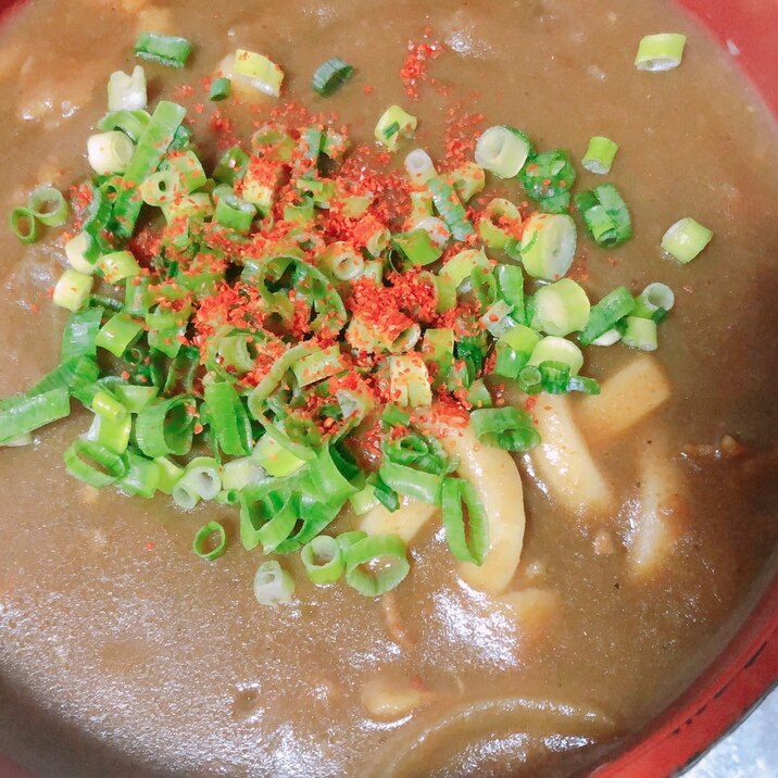 残りのカレーでカレーうどん